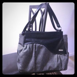 Black and White Miche Handbag